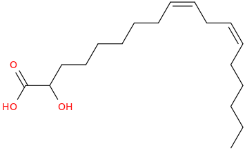 9,12 octadecadienoic acid, 2 hydroxy , (9z,12z) 
